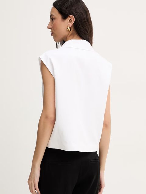 Fracomina kamizelka z dodatkiem lnu - zdjęcie produktu nr 2