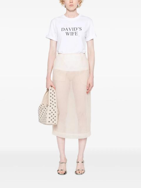 Victoria Beckham David's Wife T-shirt - White