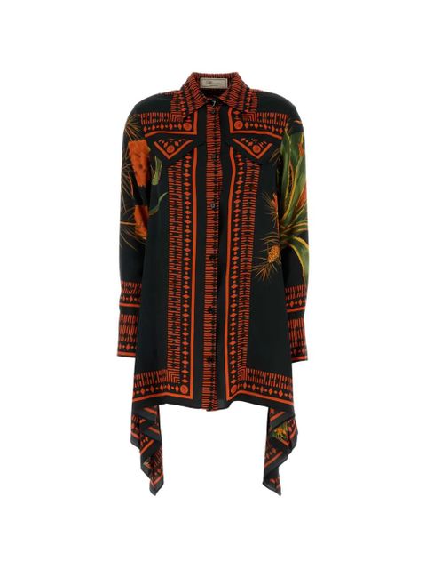 Blumarine printed mini shirt dress - Black - zdjęcie produktu nr 1