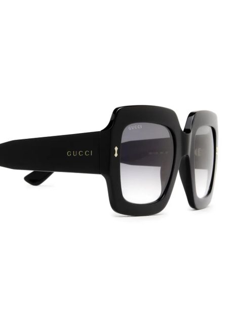 Gucci Eyewear oversize-frame sunglasses - Black