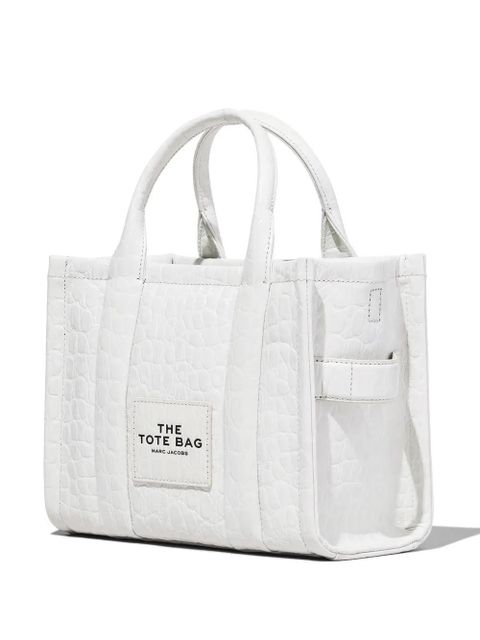 Marc Jacobs The Croc-Embossed Small Tote bag - White