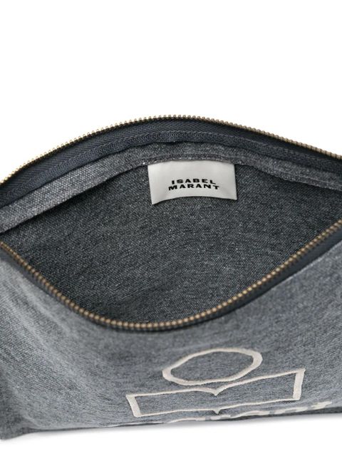 ISABEL MARANT Netia clutch bag - Grey