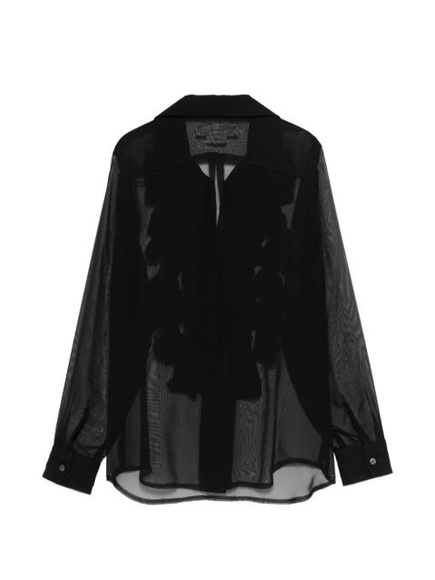Comme Des Garçons ruffled shirt - Black - zdjęcie produktu nr 2