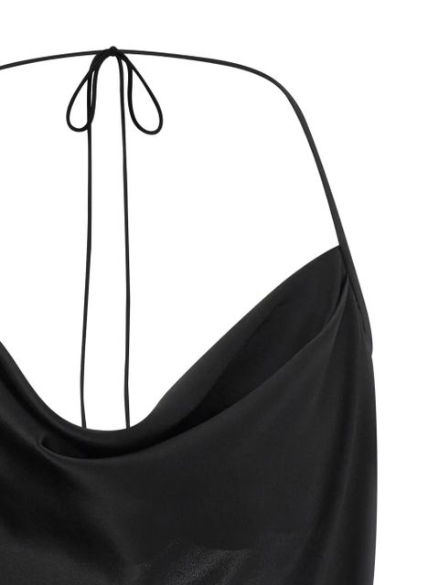 Valentino Garavani tie-up silk top - Black