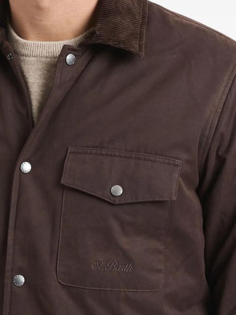 MC2 Saint Barth corduroy-collar shirt - Brown