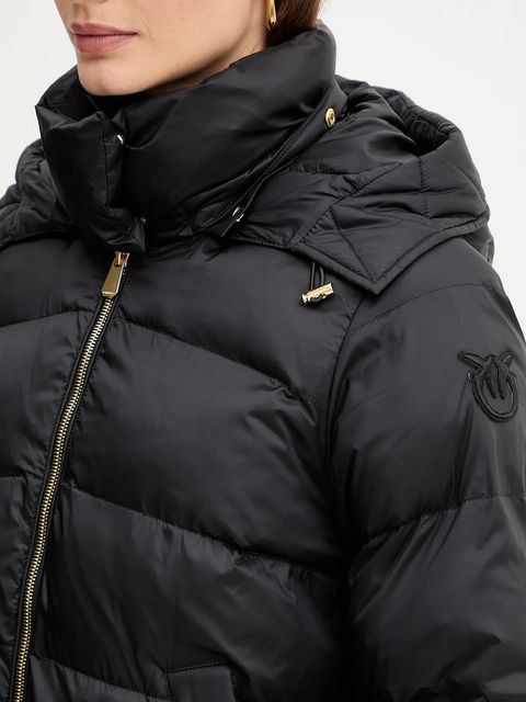 Pinko kurtka kolor czarny zimowa 105720 A2TF