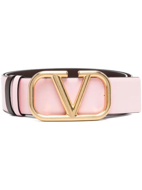 Valentino Garavani VLogo Signature reversible belt - Pink - zdjęcie produktu nr 1