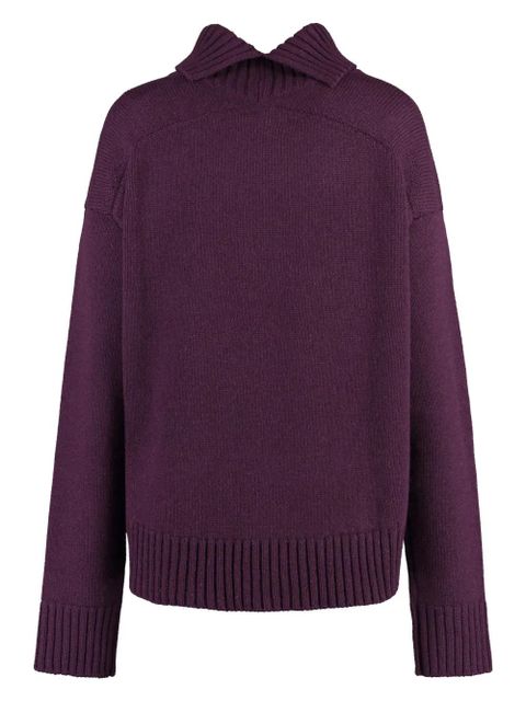 Jil Sander roll-neck sweater - Purple - zdjęcie produktu nr 2