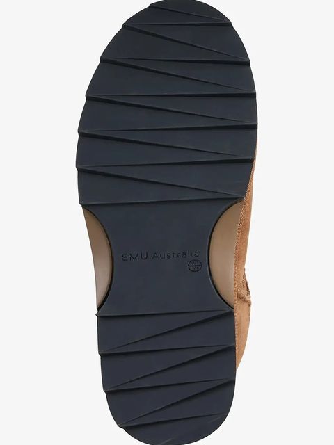 Emu Australia śniegowce zamszowe Sharky Micro Flatform kolor brązowy W13304