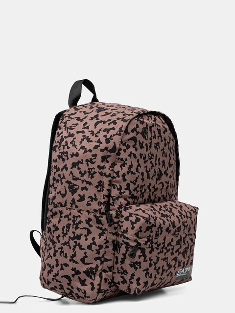 EA7 Emporio Armani plecak kolor brązowy duży wzorzysty AF10465.7X000001 - zdjęcie produktu nr 2