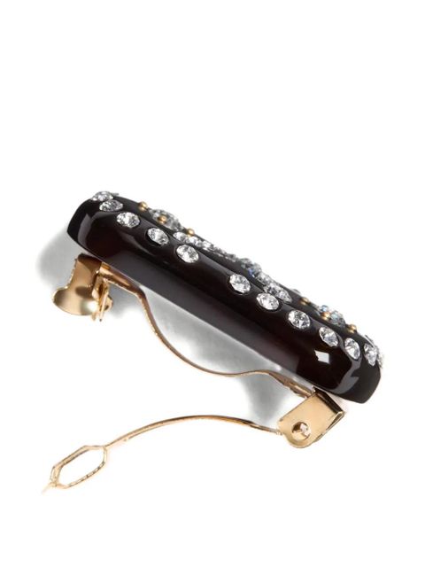 Valentino Garavani VLogo Signature hair clip - Brown