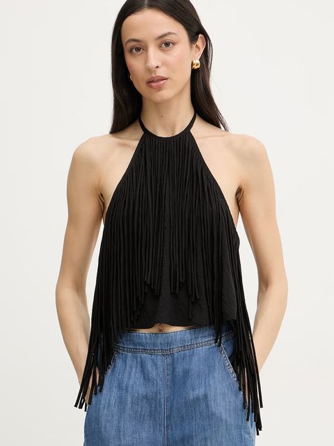 Pinko bluzka halter damska z wiskozą - zdjęcie produktu nr 1