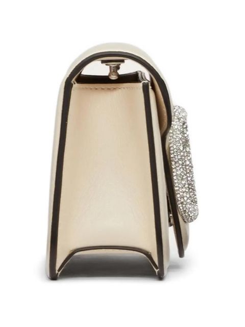 Valentino Garavani Locò small shoulder bag with jewel logo - Neutrals