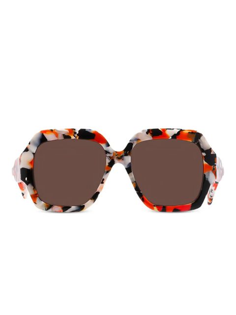 Chloé Eyewear square-frame tortoiseshell sunglasses - Neutrals - zdjęcie produktu nr 1