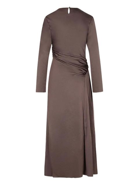 Simkhai cowl-neck draped dress - Brown - zdjęcie produktu nr 2