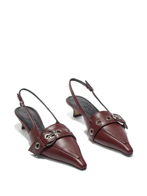 Aeyde 35mm Davina heeled pumps - Red