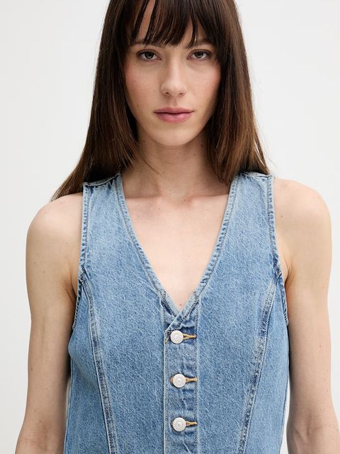 Levi's kombinezon jeansowy DNM VEST WIDELG