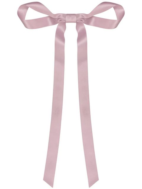 Jennifer Behr Gretta bow silk barrete - Purple - zdjęcie produktu nr 1