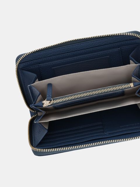 Coccinelle portfel skórzany damski kolor niebieski E2 MW5 11 32 01