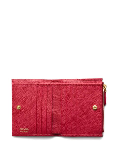 Prada small saffiano leather wallet - Red