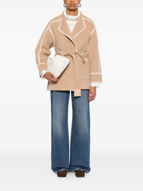 Maje belted jacket - Brown - zdjęcie produktu nr 2