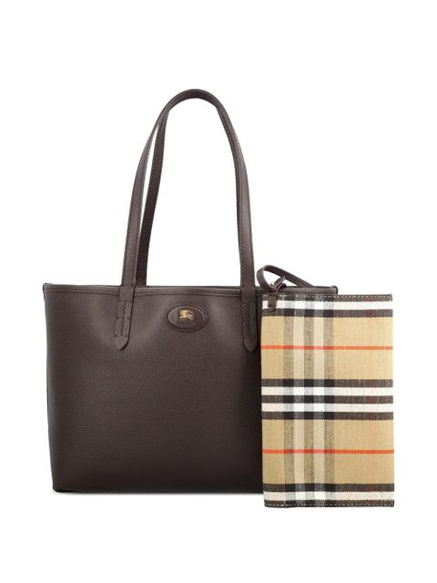 Burberry grained logo shoulder bag - Brown