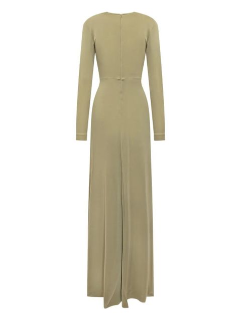 Victoria Beckham V-neck embellished gown - Neutrals - zdjęcie produktu nr 2
