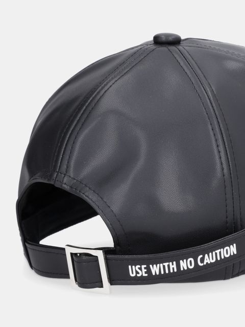 Patrizia Pepe czapka z daszkiem kolor czarny 2F0096 E005