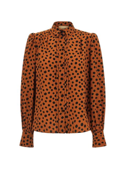 Valentino Garavani polka-dot-print shirt - Brown - zdjęcie produktu nr 1