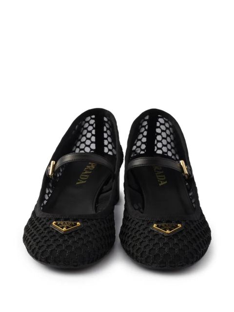 Prada 35mm mesh heeled pumps - White - zdjęcie produktu nr 2