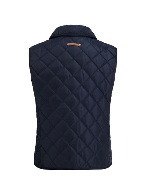Lauren Ralph Lauren quilted crest-patch gilet - Blue - zdjęcie produktu nr 2