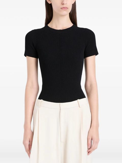 Proenza Schouler Sky ribbed T-shirt - Black