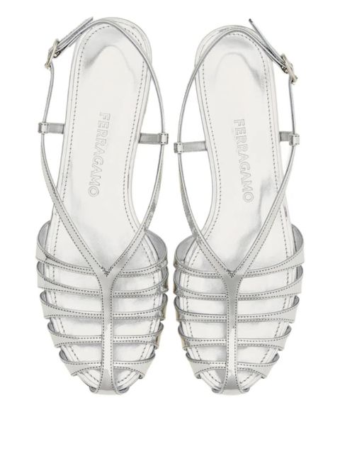 Ferragamo caged sandals - Silver