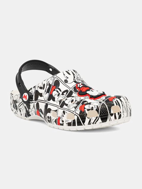 Crocs klapki Classic Mickey And Minnie Clog kolor biały 211483