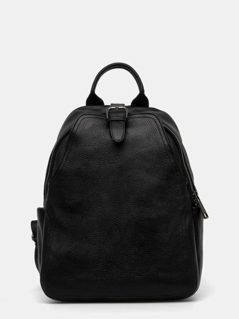 Answear.LAB plecak skórzany damski kolor czarny mały gładki