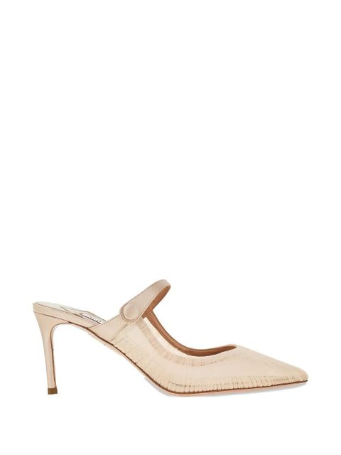 Aquazzura Voil strappy pointed-toe mules - Pink - zdjęcie produktu nr 1
