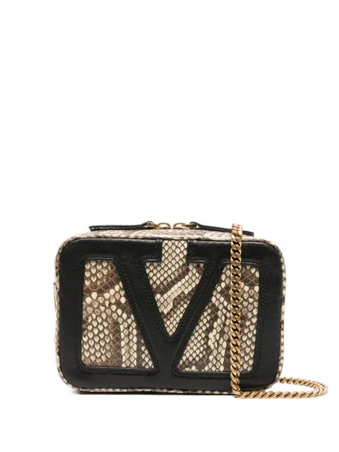 Valentino Garavani Viva Superstar snakeskin shoulder bag - Neutrals - zdjęcie produktu nr 1