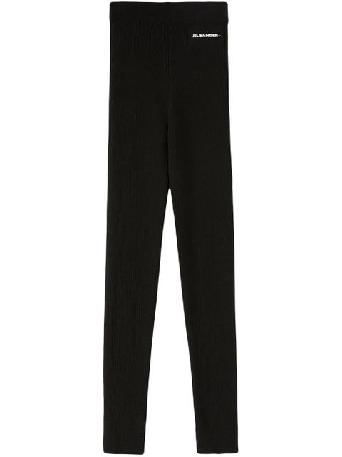 Jil Sander logo-print high-waist leggings - Black - zdjęcie produktu nr 1