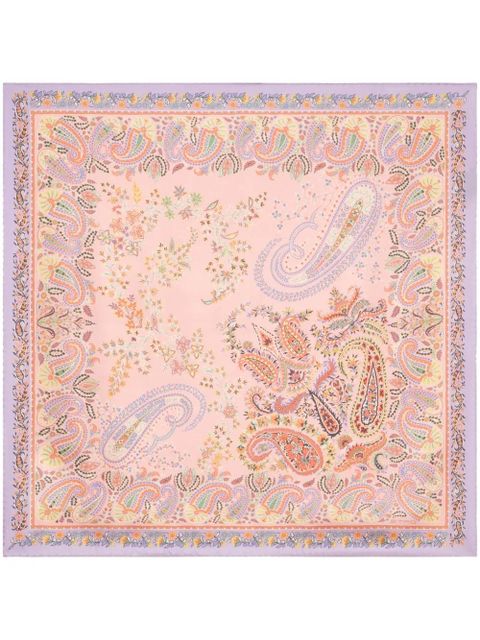 ETRO printed silk scarf - Purple - zdjęcie produktu nr 1