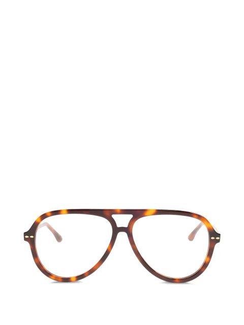 Isabel Marant Eyewear navigator-frame glasses - Brown - zdjęcie produktu nr 1