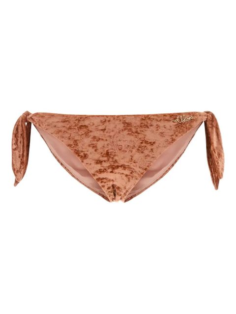 Chloé stretch velvet bikini slip - Orange - zdjęcie produktu nr 1