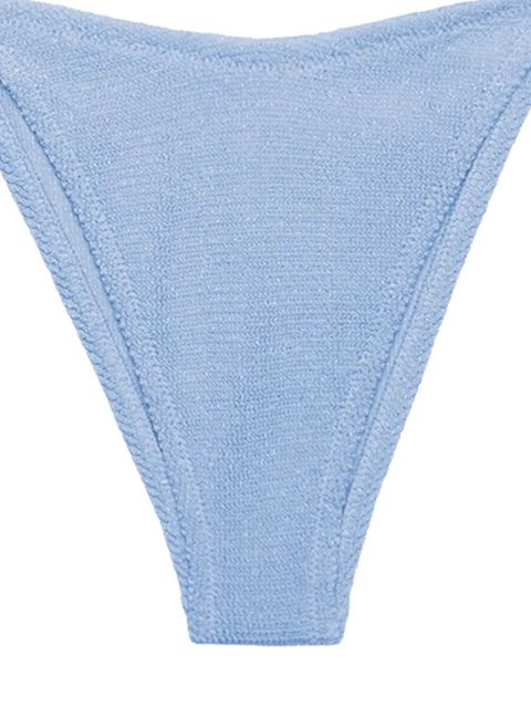 MC2 Saint Barth crinkled-effect side-tie bikini bottoms - Blue - zdjęcie produktu nr 2