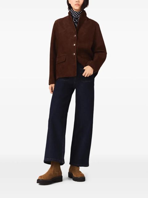 Maje patch-pocket cropped jeans - Blue