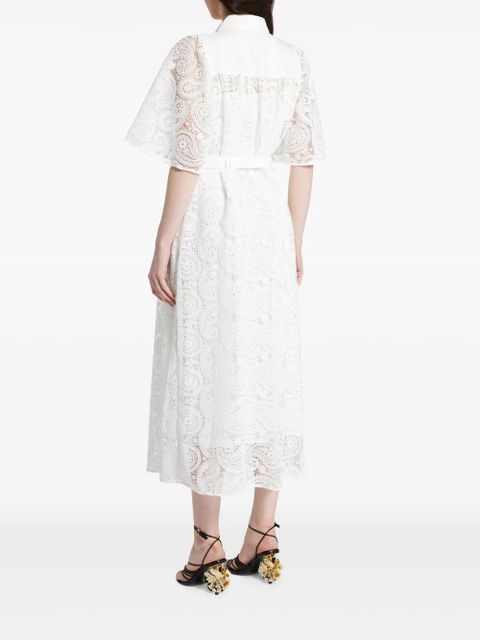 Aje lace-detailing midi dress - White