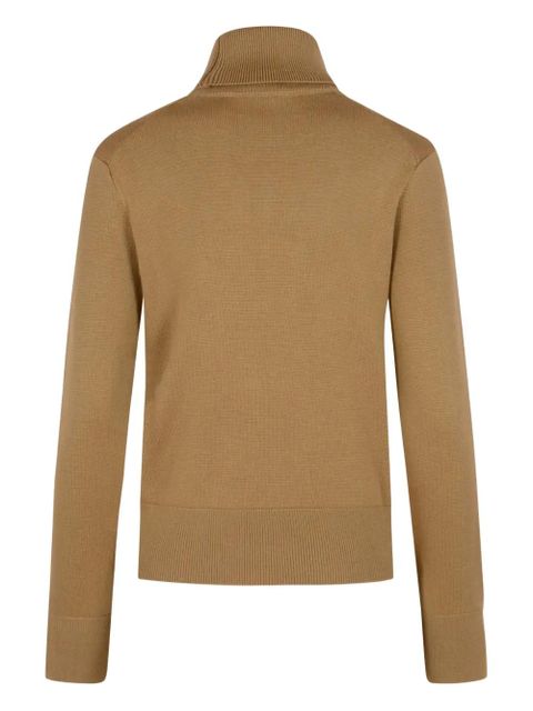 AMIRI embroidered turtleneck sweater - Brown