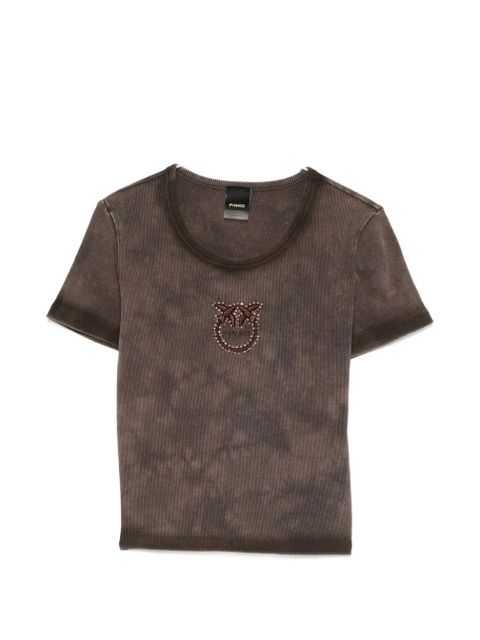 PINKO embellished short-sleeved T-shirt - Brown - zdjęcie produktu nr 1
