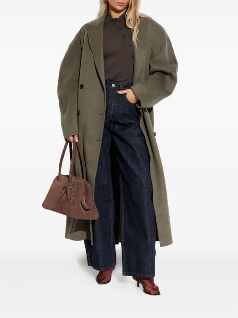 Jacquemus Curved Jacket for Men belted coat - Green