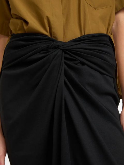 Yves Salomon draped skirt - Black