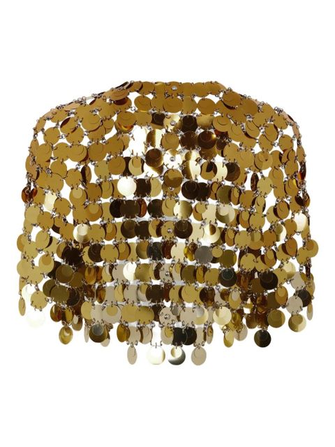 Rabanne chainmail-embellished cropped top - Gold