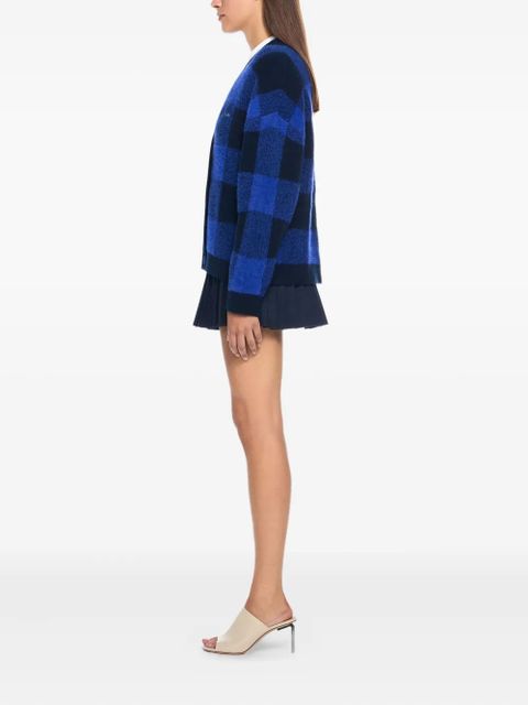 Off-White zip pleated skirt - Blue